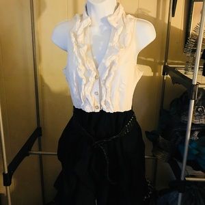 Black and white dress